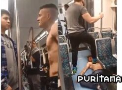 Peleas en el metro que terminan bien