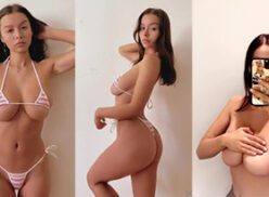 Sophie Mudd tetas grandes mini bikini tease vídeo