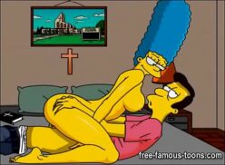 Marge Simpson Riding Bart