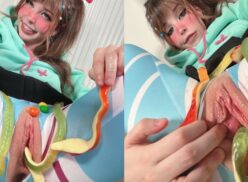 Belle Delphine Candy en coño Onlyfans Leaked Gummies conjunto de fotos