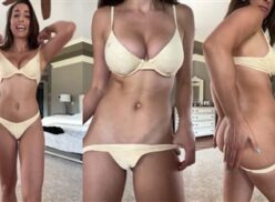 Christina Khalil Sexy amarillo bikini tease vídeo Leaked