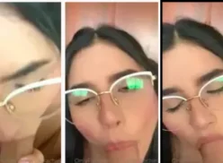 Karen Parachini aparece sin ropa practicando sexo oral