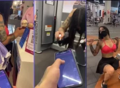 Jenn Muriel realiza una demostración del Vibrador en un centro comercial