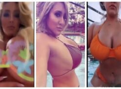 Saracheeky desnuda piscina tease compilación vídeo