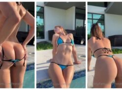 Natalie Roush Leaked Tiny Bikini Strip Pool Onlyfans Video