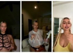 Lindsey Pelas desnuda probar en Haul September LiveStream Leak