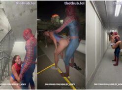 Ashley aoky spiderman sextape porno vídeo Leaked