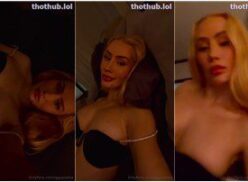 Iggy Azalea Selfie Dormitorio Tease en negro lencería PPV