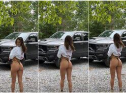 Natalie Roush sexy culo tanga camión Onlyfans vídeo Leaked