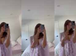 Anna Malygon desnuda en el pezón vestido transparente Onlyfans Video Leaked