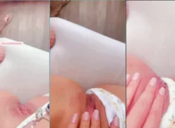 Jessica Pacheco, una de las famosas de OnlyFans, grabó imágenes de su goloso coño con las bragas a un lado