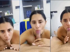 Roberta Lipa hace sexo oral, le chupa la polla al chico y se traga todo el semen