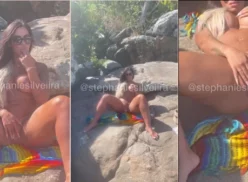 Stephanie Silveira es captada masturbándose en la playa