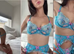 A Natalie Roush se le filtró su video en bragas azules transparentes sin censura