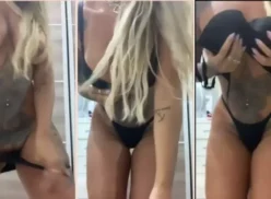 Débora Brasil hizo un impresionante striptease en privado