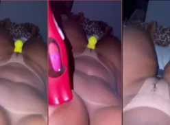 Etiane Felix se divierte con un vibrador de pato estimulando su coño