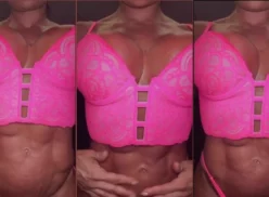 Gracyanne Barbosa desnuda satisfaciéndose con aceite de masaje