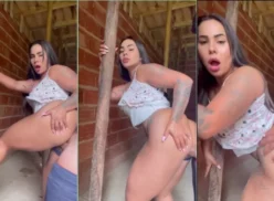 Juliana Alves, una mujer bronceada, tuvo sexo con el albañil y le permitió eyacular dentro de ella