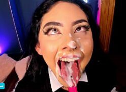 Ahegao deepthroat