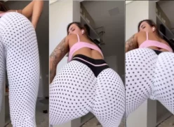 Karol Rosalin moviendo su atractivo trasero y exhibiendo su retaguardia