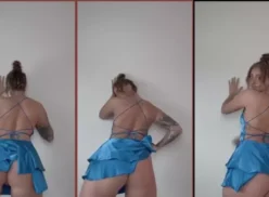 Oliviakayemyers haciendo twerking con su gran trasero desnudo